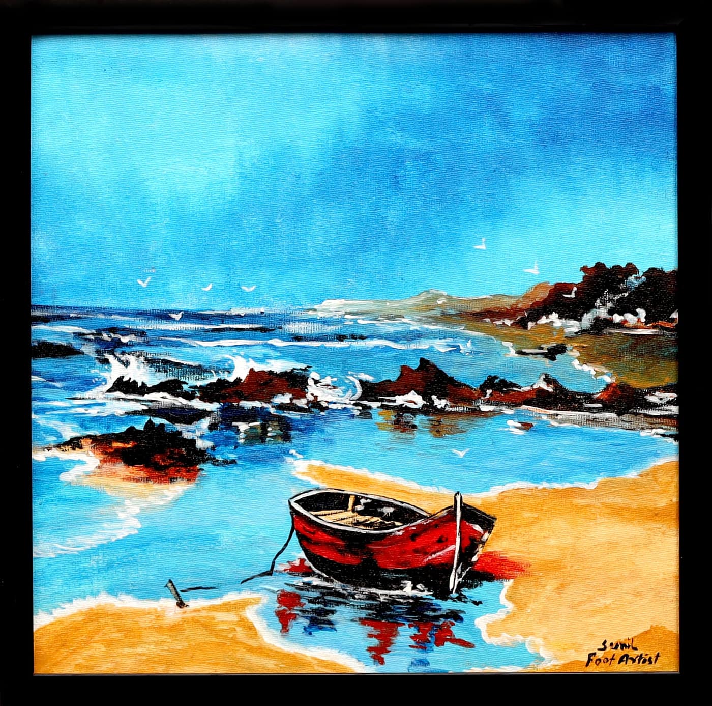 Original artwork by Sunil (Foot Artist)